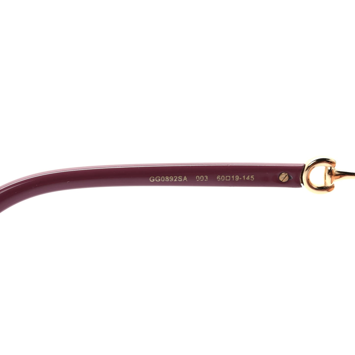 Horsebit Square Frame Sunglasses GG0892SA Pink