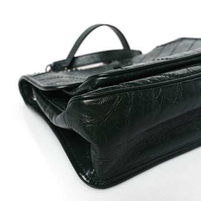 Saint Laurent Crinkled Calfskin Matelasse Monogram Medium Niki Chain Satchel Military Olive 8 of 9