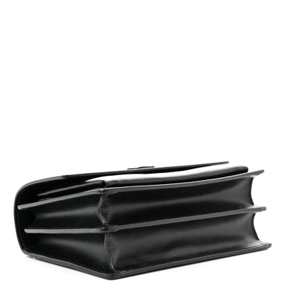 Saint Laurent Calfskin Medium Monogram Monochrome Sunset Black 4 of 9