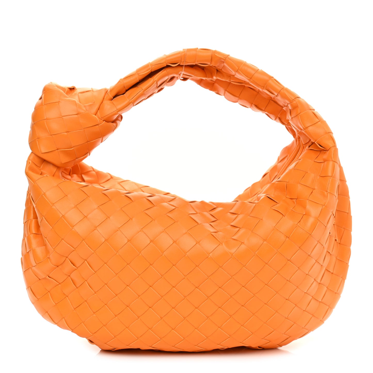 Nappa Intrecciato Teen Jodie Hobo Orange