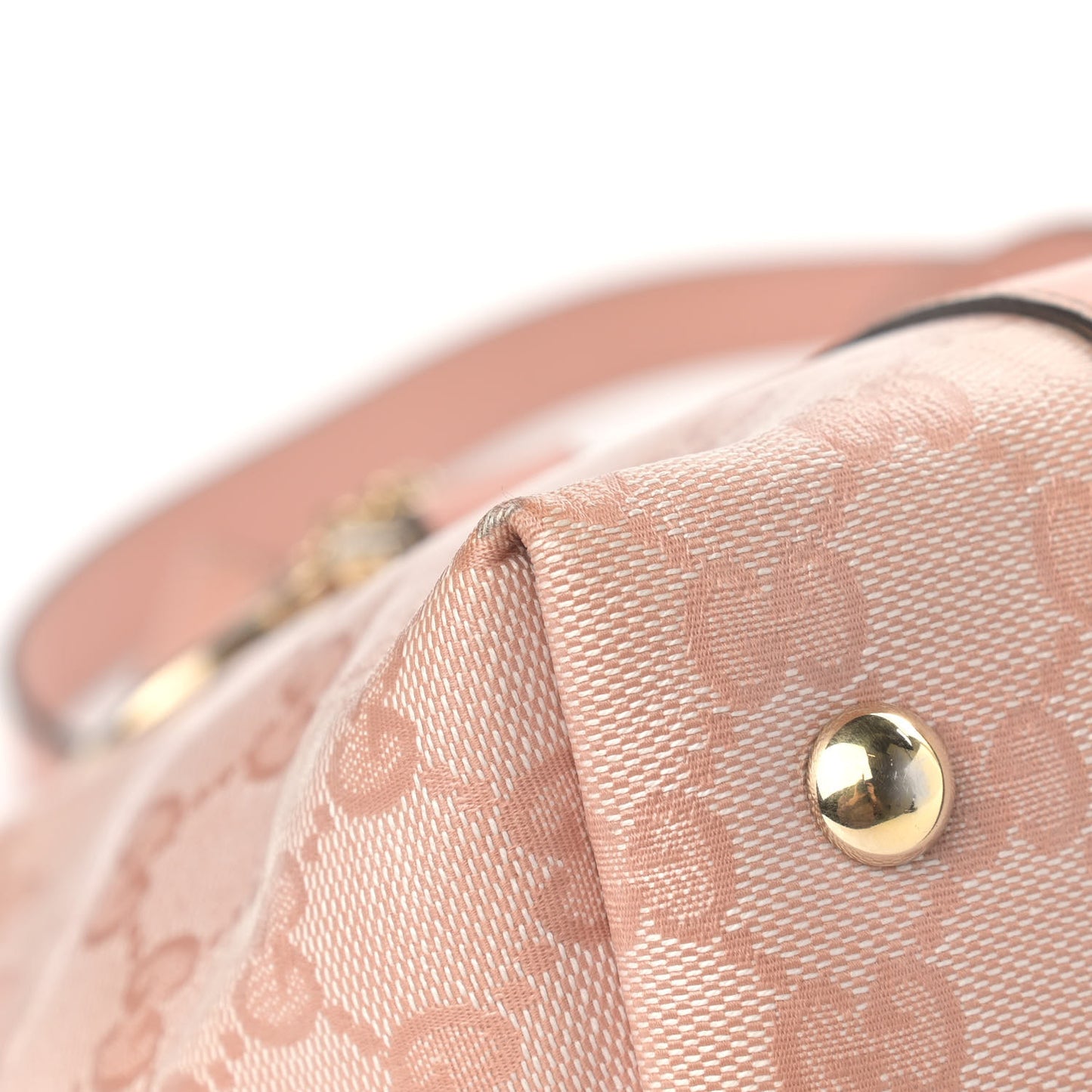 Crystal Monogram Medium Abbey Tote Blush