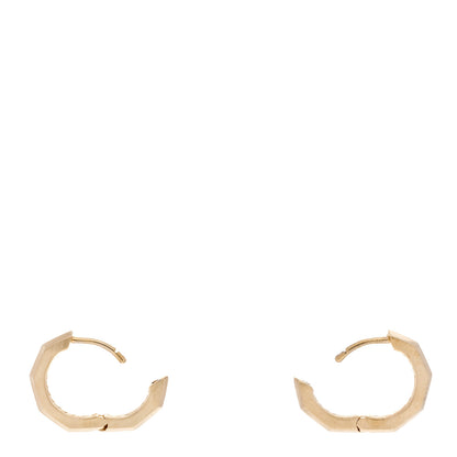 David Yurman 18K Yellow Gold Stax Hoop Earrings 3 of 4