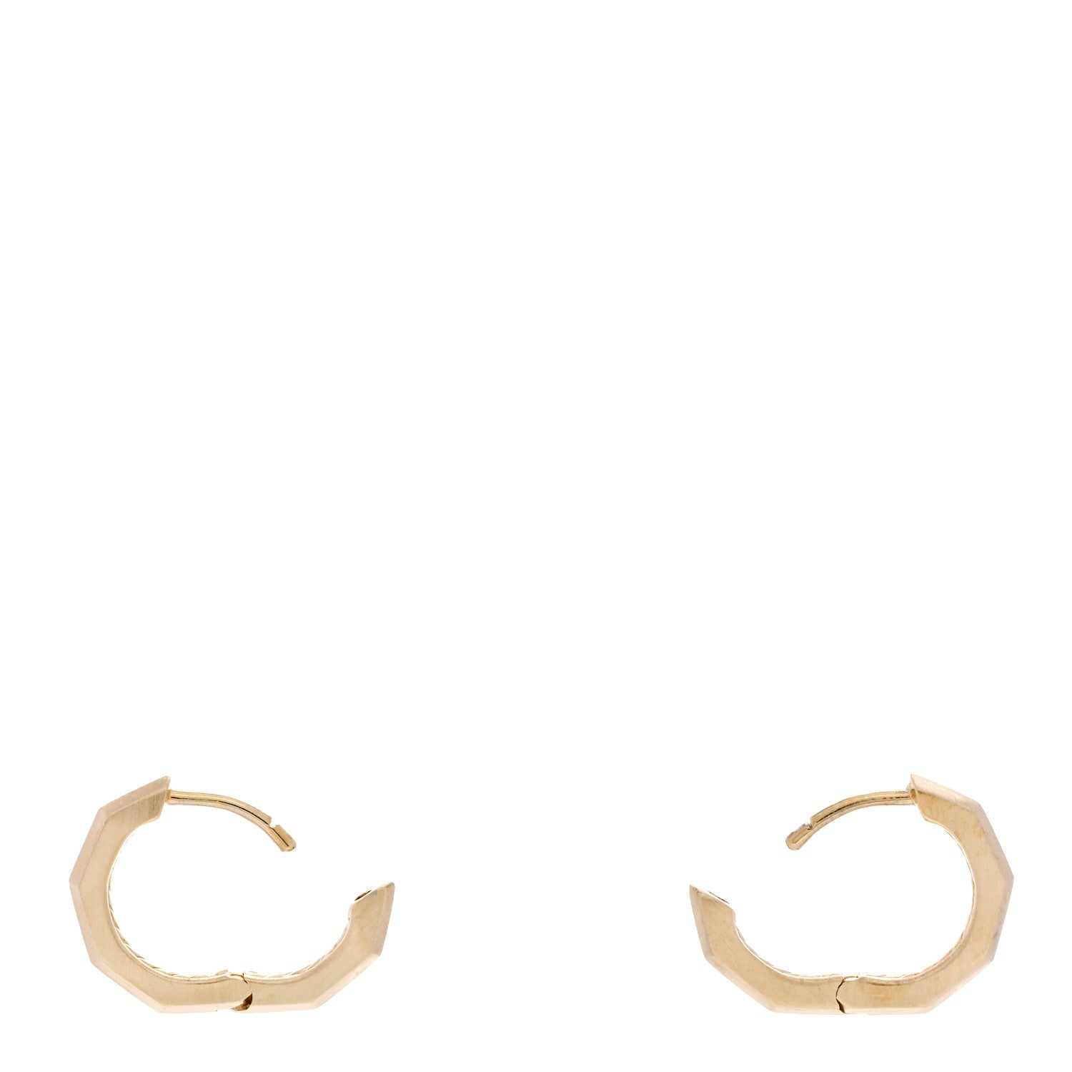 David Yurman 18K Yellow Gold Stax Hoop Earrings 3 of 4