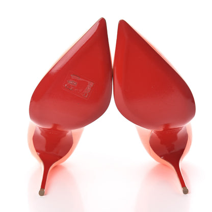 Christian Louboutin Patent Pigalle Follies 100 Pumps 37.5 Flamingo 7 of 7