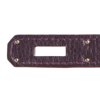 Hermes Taurillon Clemence Birkin 35 Raisin 52 of 58
