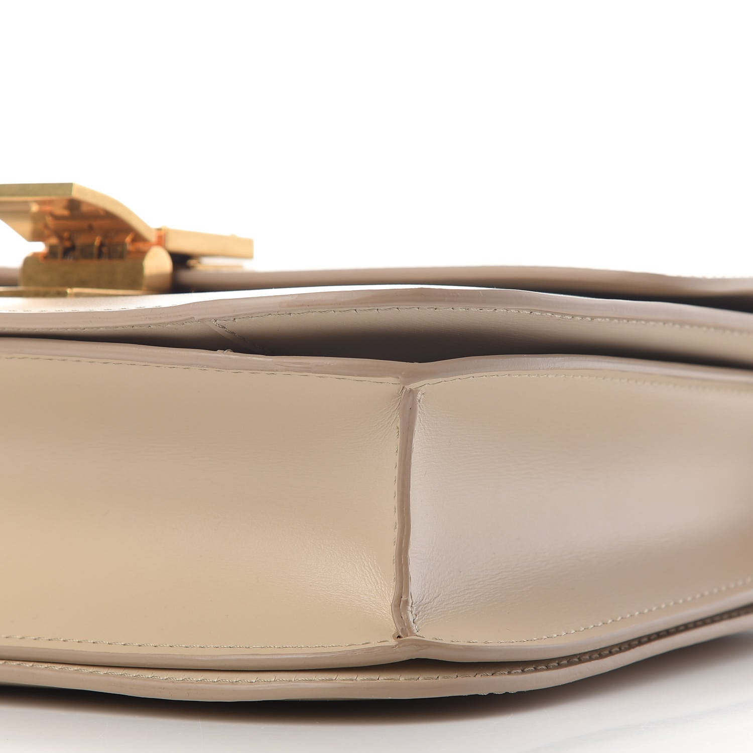 Celine Box Calfskin Medium Classic Box Flap Bag Powder 9 of 9