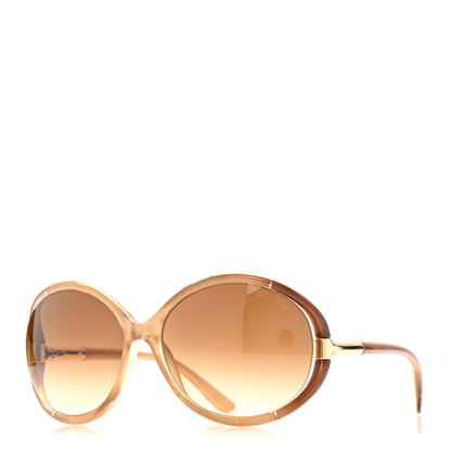 Tom Ford Acetate Sandrine Sunglasses TF124 Brown 1 of 9