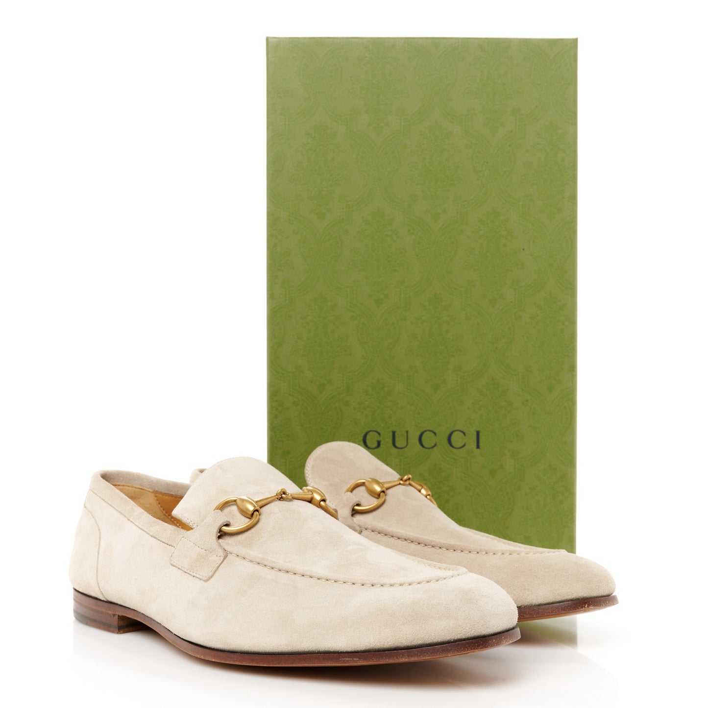 Suede Mens Horsebit Loafers 10.5 Oatmeal