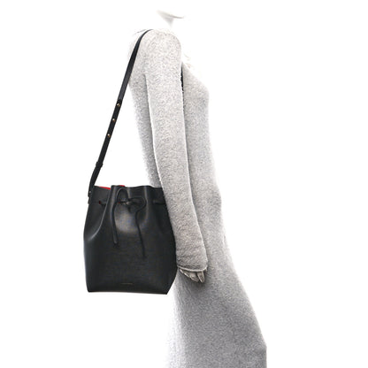 Mansur Gavriel Saffiano Bucket Bag Black Flamma 2 of 11