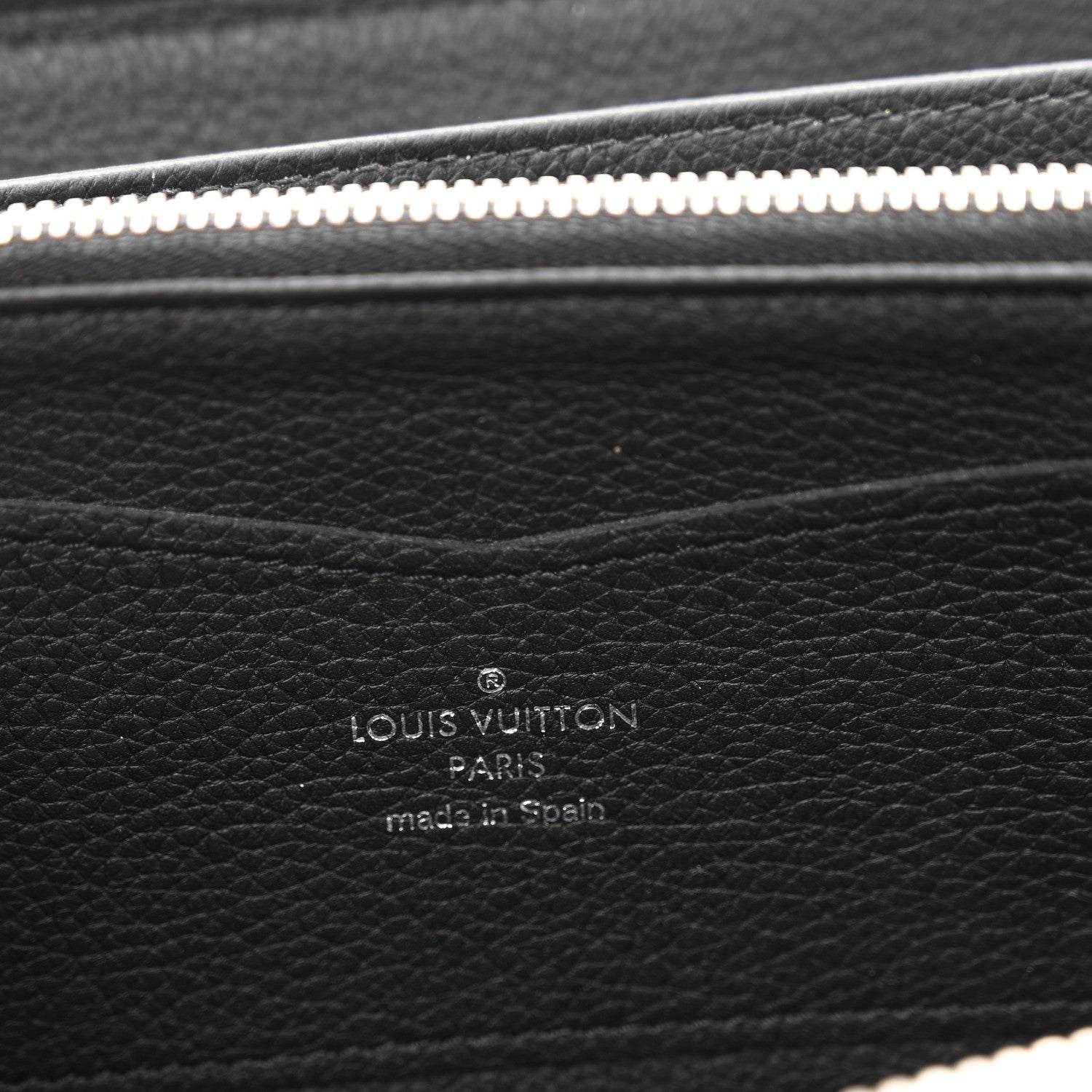 Louis Vuitton Calfskin Zippy Lockme Wallet Black 6 of 7