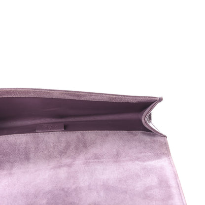 Gucci Patent Microguccissima Small Broadway Clutch Argyle Lavender 5 of 8