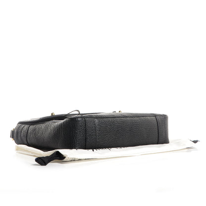 3.1 Phillip Lim 3.1 Shark Embossed Leather Pashli Messenger Black 4 of 9