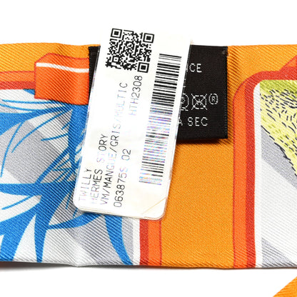 Hermes Silk Story Twilly Mangue Gris Multicolor 4 of 4