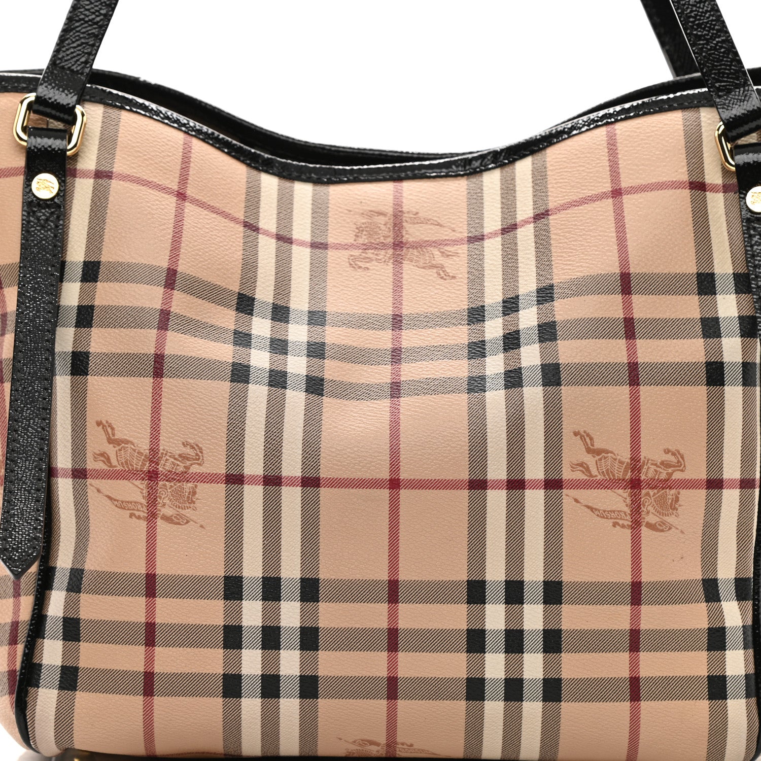 Burberry Haymarket Check Small Canterbury Tote Black 8 of 10