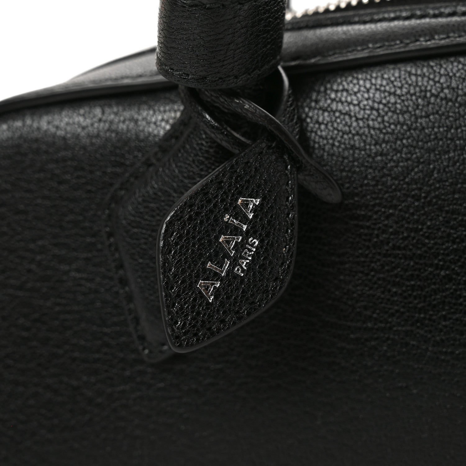 Alaia Shiny Goatskin Small Le Teckel Bag Black 6 of 9