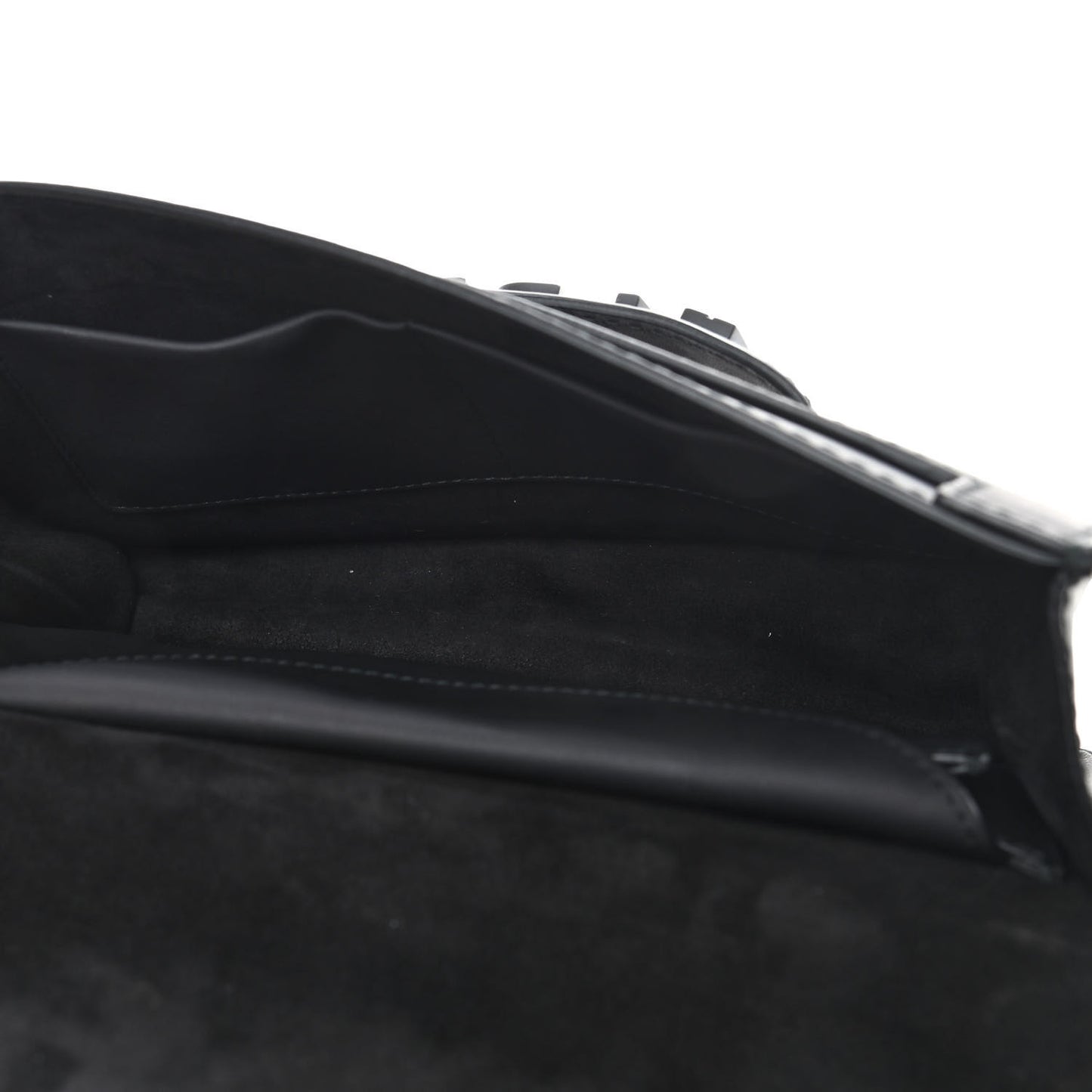 Ultra Matte Calfskin J'Adior Chain Flap Bag Black