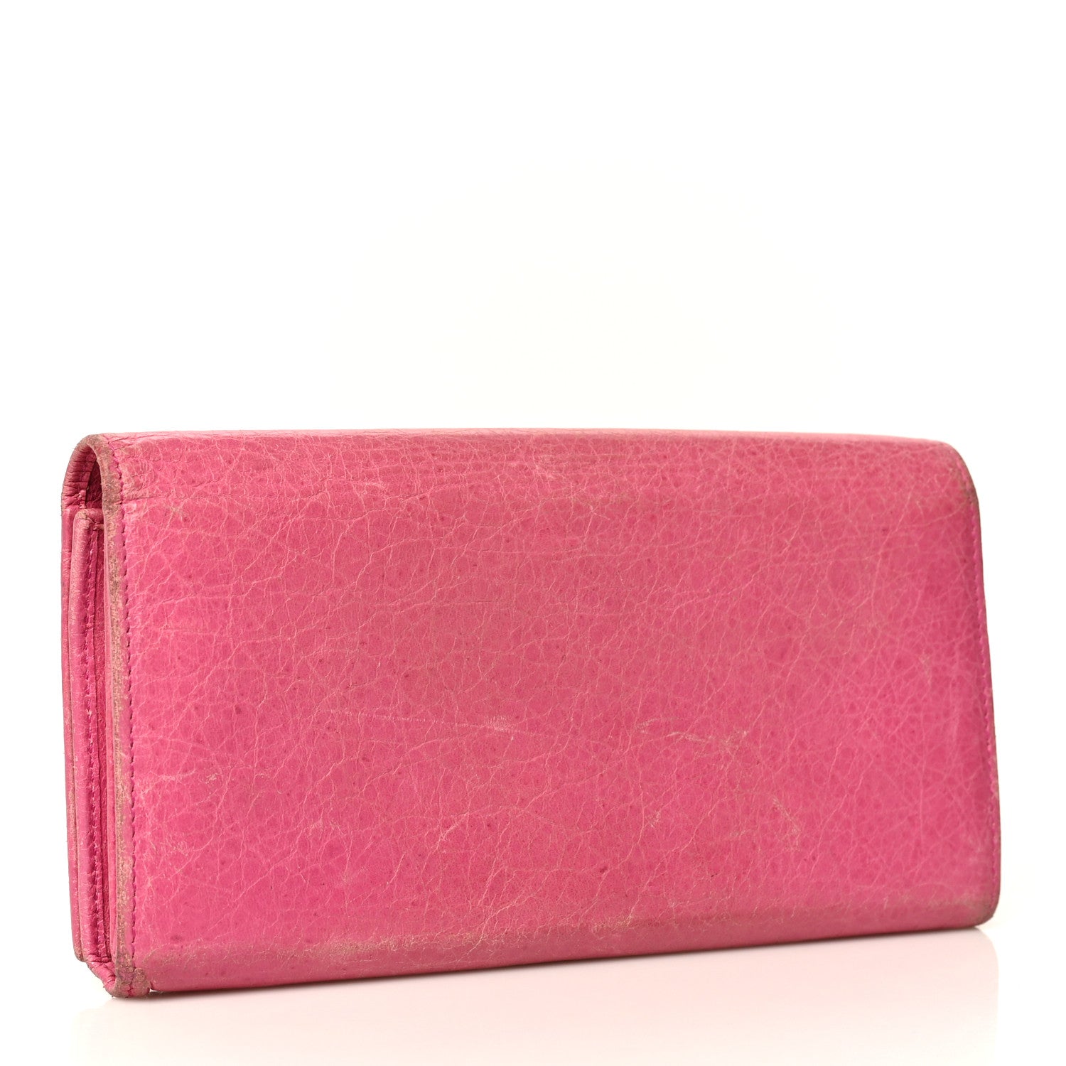 Balenciaga Agneau Giant 12 Silver Hardware Continental Zip Around Wallet Cyclamen 3 of 16