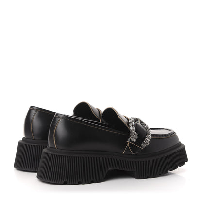 Gucci Cordovan Lux Dionysus Hunder Loafers 38 Black 4 of 9