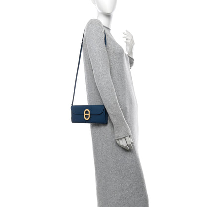 Hermes Epsom Maillon Wallet To Go Bleu France 2 of 11