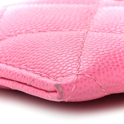 Chanel Caviar Quilted Card Holder Pink 13 of 14