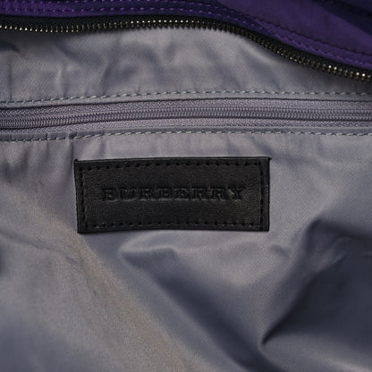 Burberry Nylon Check Small Buckleigh Packable Tote Regency Purple 6 of 13