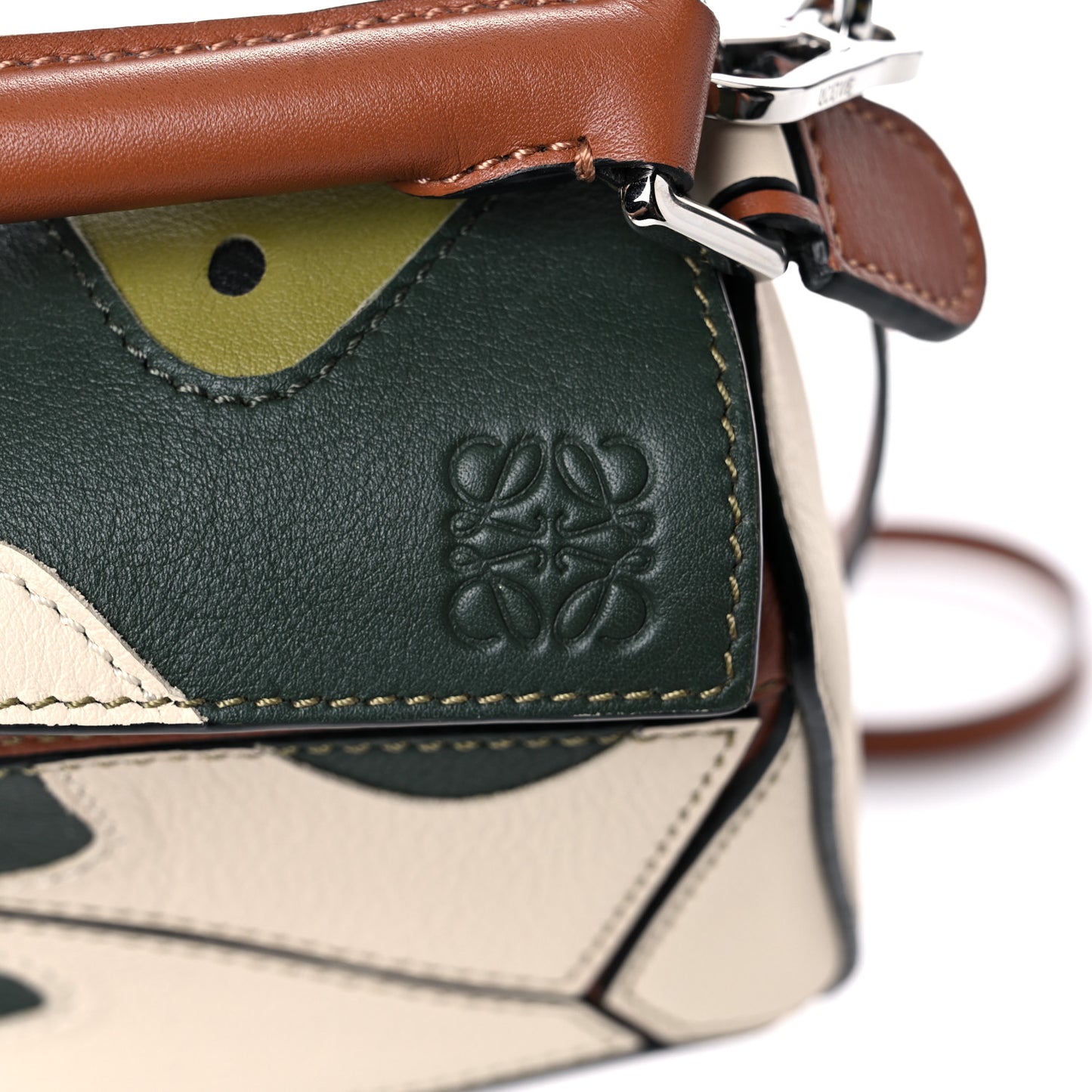 Calfskin Mini Puzzle Bag Kiwi