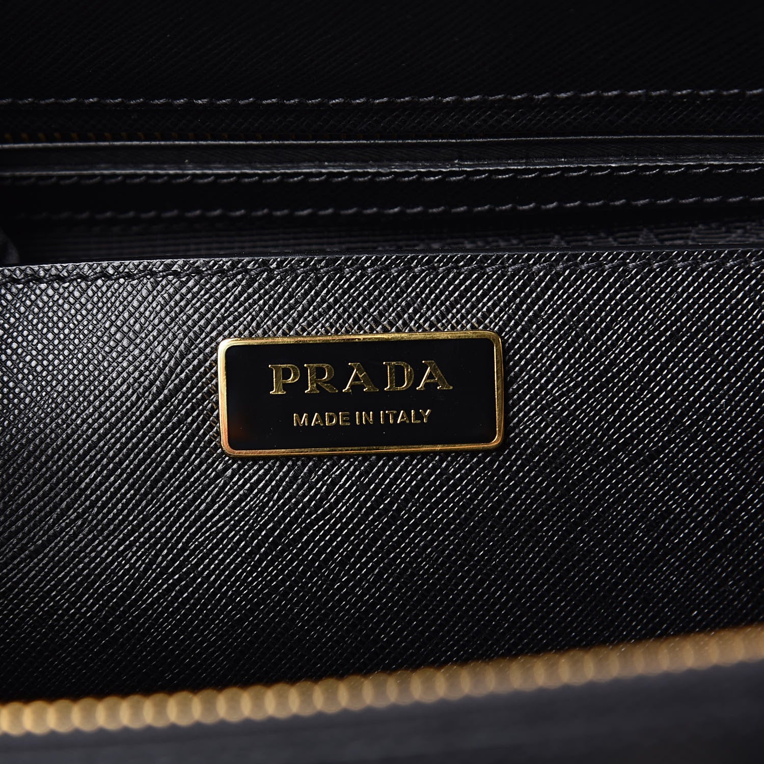 Prada Saffiano Medium Galleria Double Zip Tote Black 6 of 9