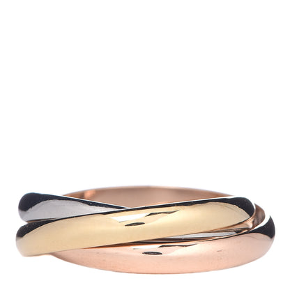 Cartier 18K Pink Yellow White Gold Small Trinity Ring 51 5.75 3 of 5