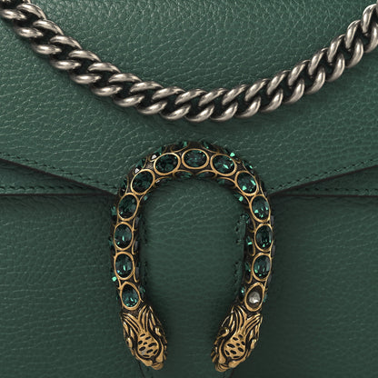 Gucci Pebbled Calfskin Small Dionysus Shoulder Bag Emerald 9 of 11