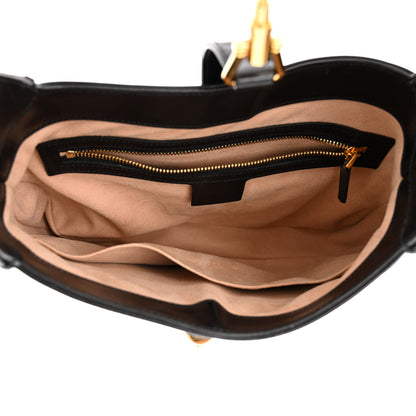 Gucci Boarded Dyana Lux Calfskin Small Jackie 1961 Hobo Black 5 of 11