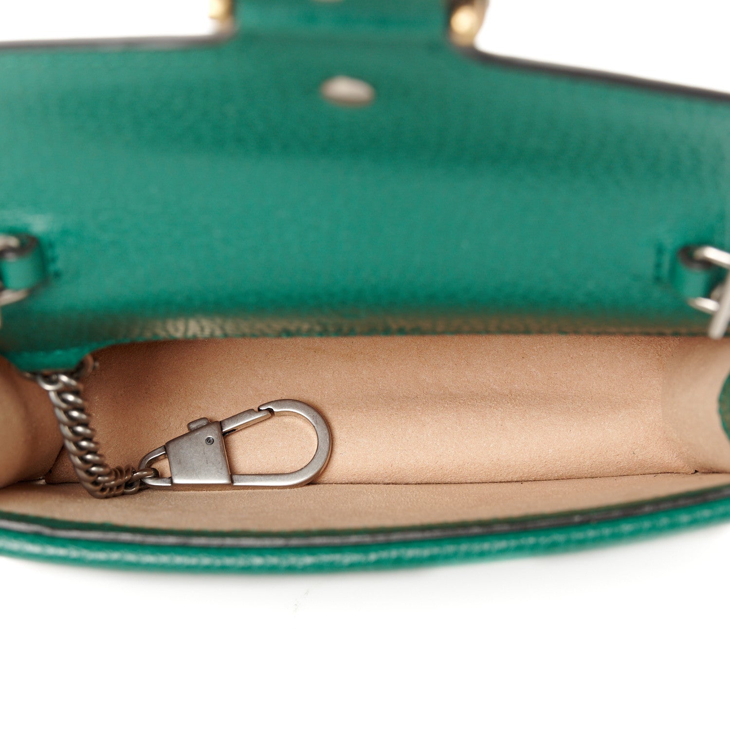 Gucci Dollar Calfskin Crystal Super Mini Dionysus Shoulder Bag Emerald 5 of 9