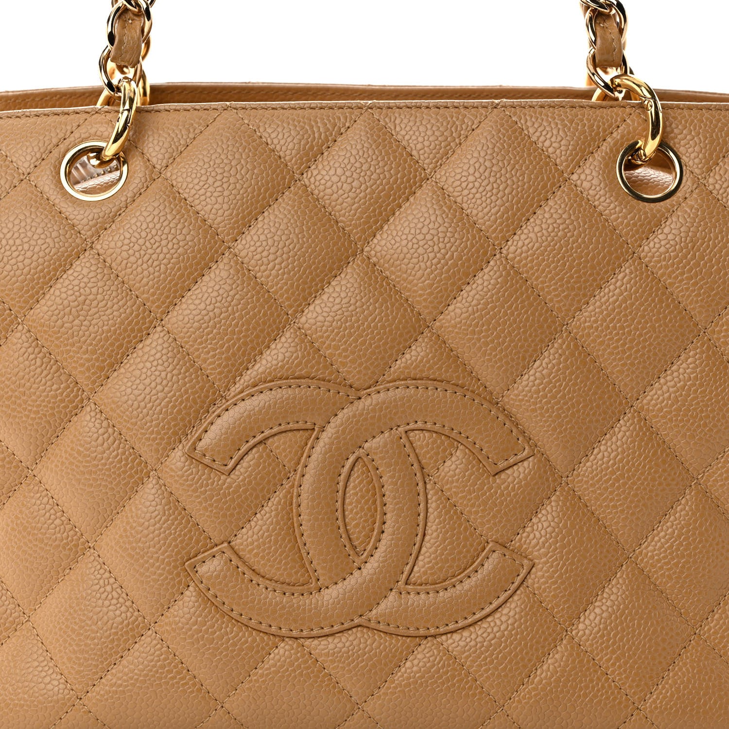 Chanel Caviar Quilted Petit Timeless Tote PTT Beige 8 of 10