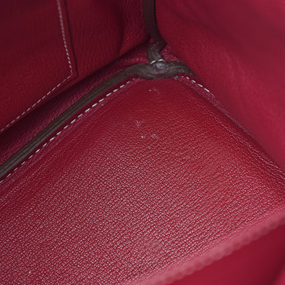 Hermes Epsom Candy Birkin 35 Rose Tyrien Rubis 45 of 46