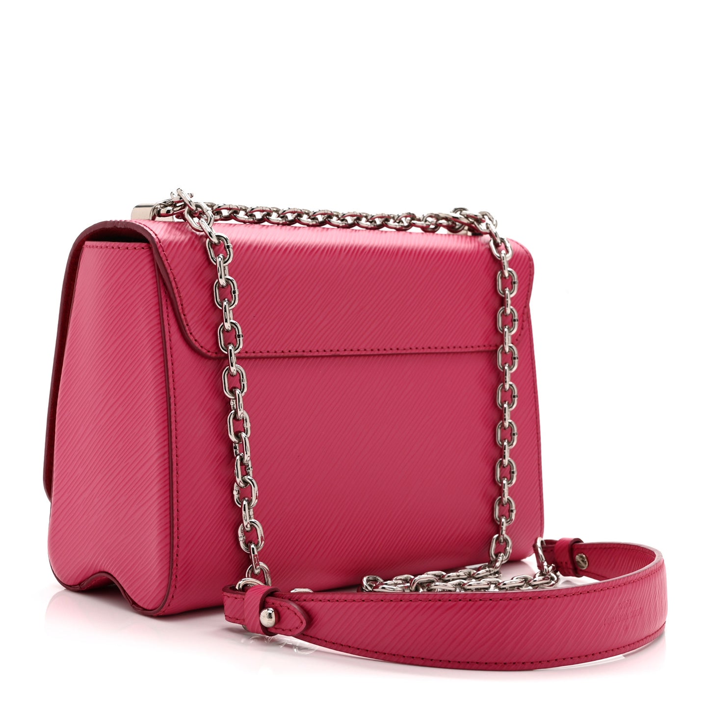 Epi Twist Shoulder Bag MM Hot Pink