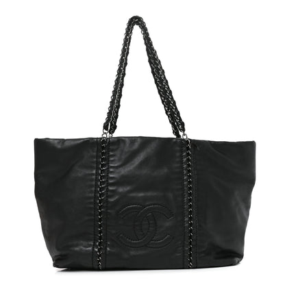 Chanel Smooth Calfskin Luxe Ligne Tote Black 1 of 10