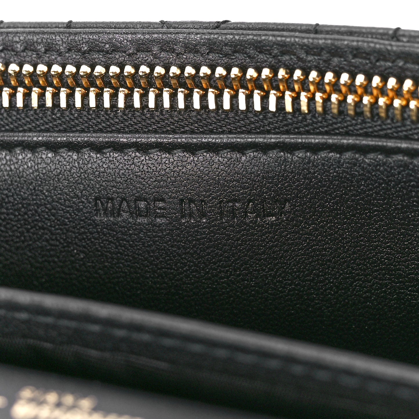 Lambskin Cannage Lady Dior Chain Pouch Black