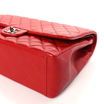 Chanel Lambskin Quilted Maxi Double Flap Red 9 of 9