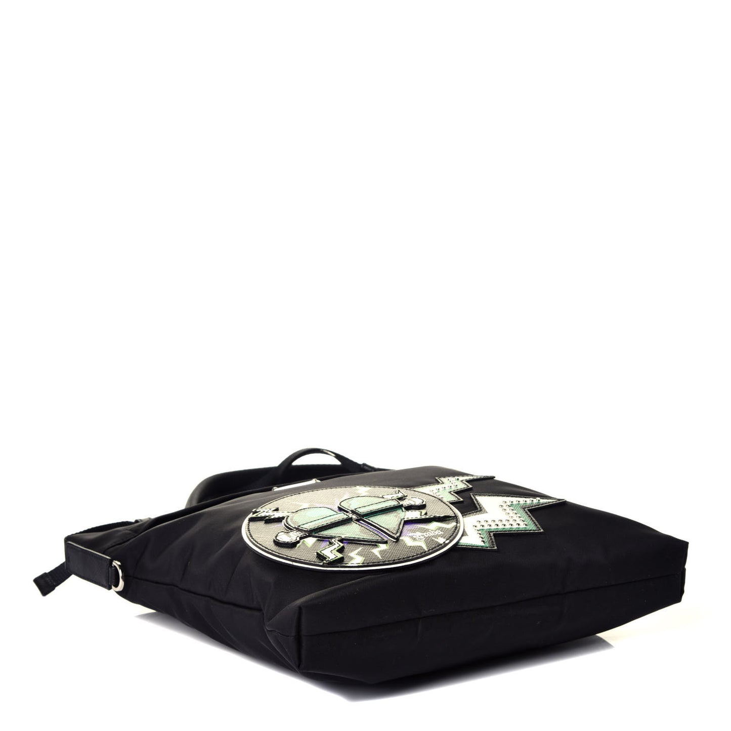 X UNIVERSAL STUDIOS Tessuto Nylon Montagna Frankenstein Heart Small Crossbody Bag Black Smeraldo