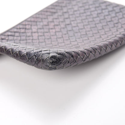 Bottega Veneta Vitello Intrecciato Pouch Argento Ossidato 10 of 11