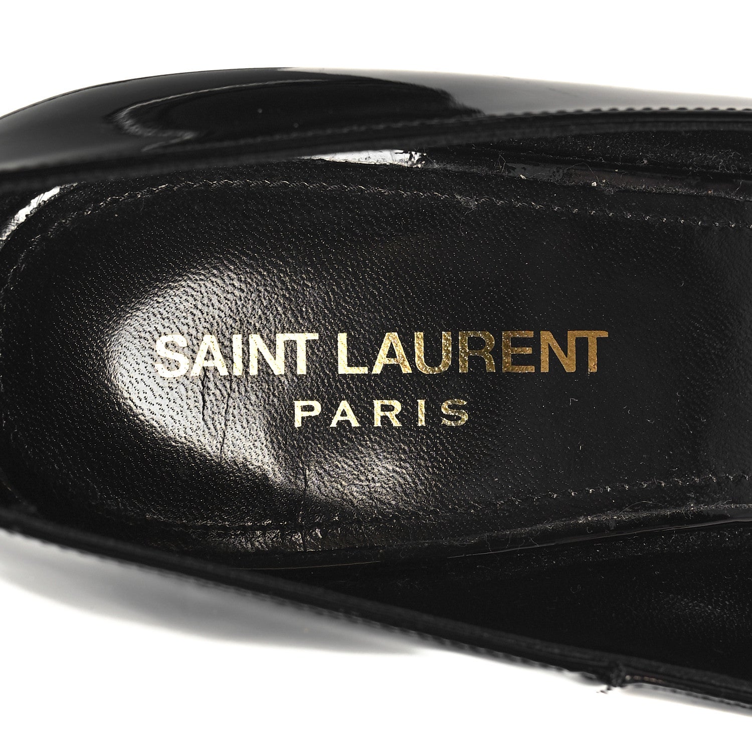 Saint Laurent Patent Opyum 110 Pumps 40 Black Gold 8 of 9