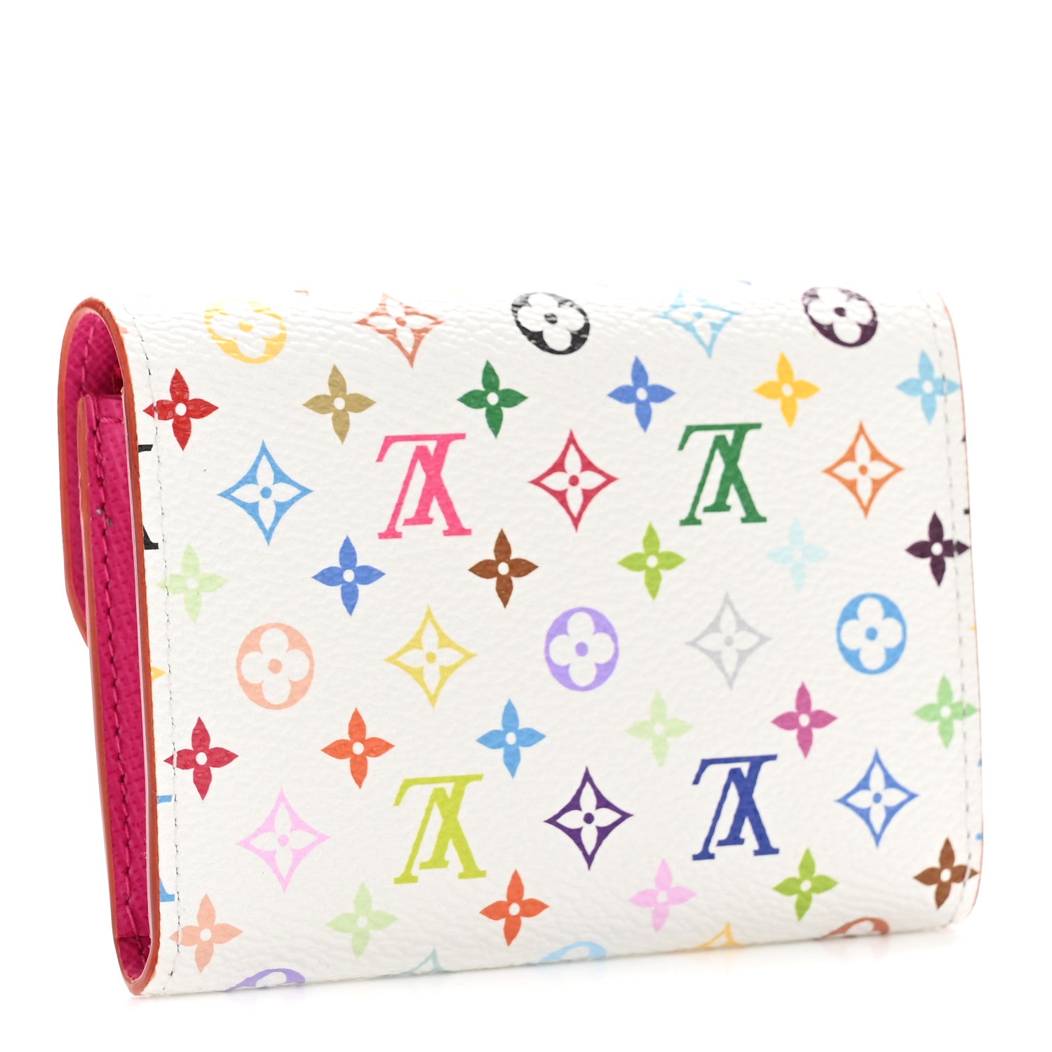 Louis Vuitton LV X TM Monogram Multicolor Rosalie Coin Purse White Kawaii Pink 3 of 7