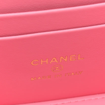 Chanel Caviar Quilted Small Vanity Case With Chain Pink 6 of 11