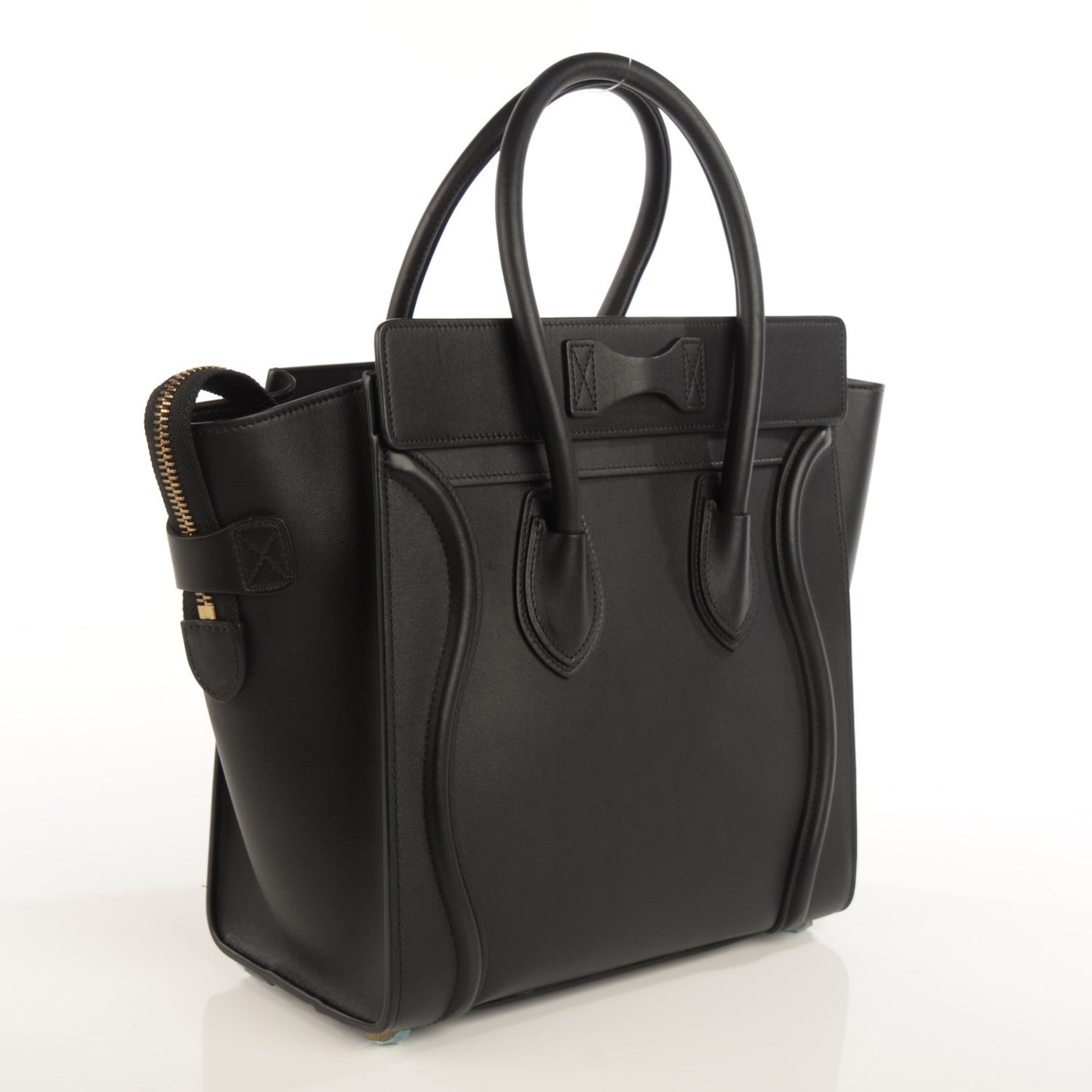 Celine Smooth Calfskin Micro Luggage Black 3 of 9