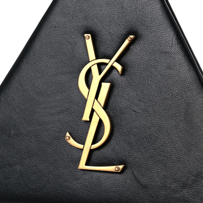 Saint Laurent Lambskin Pyramid Clutch Black 17 of 21