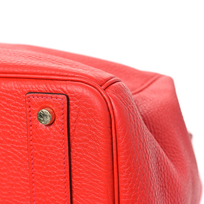 Hermes Togo HAC Birkin 40  Rouge Casaque 11 of 11