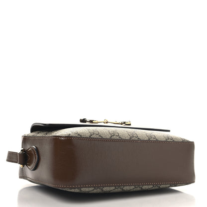 Gucci GG Supreme Monogram Small Horsebit 1955 Shoulder Bag Beige Brown Sugar 4 of 10