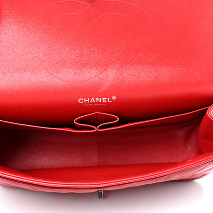 Chanel Lambskin Quilted Jumbo Double Flap Red 5 of 10