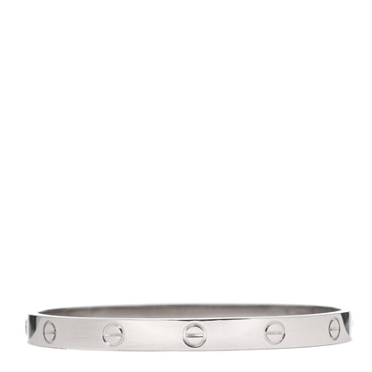 Cartier 18K White Gold LOVE Bracelet 18 1 of 7