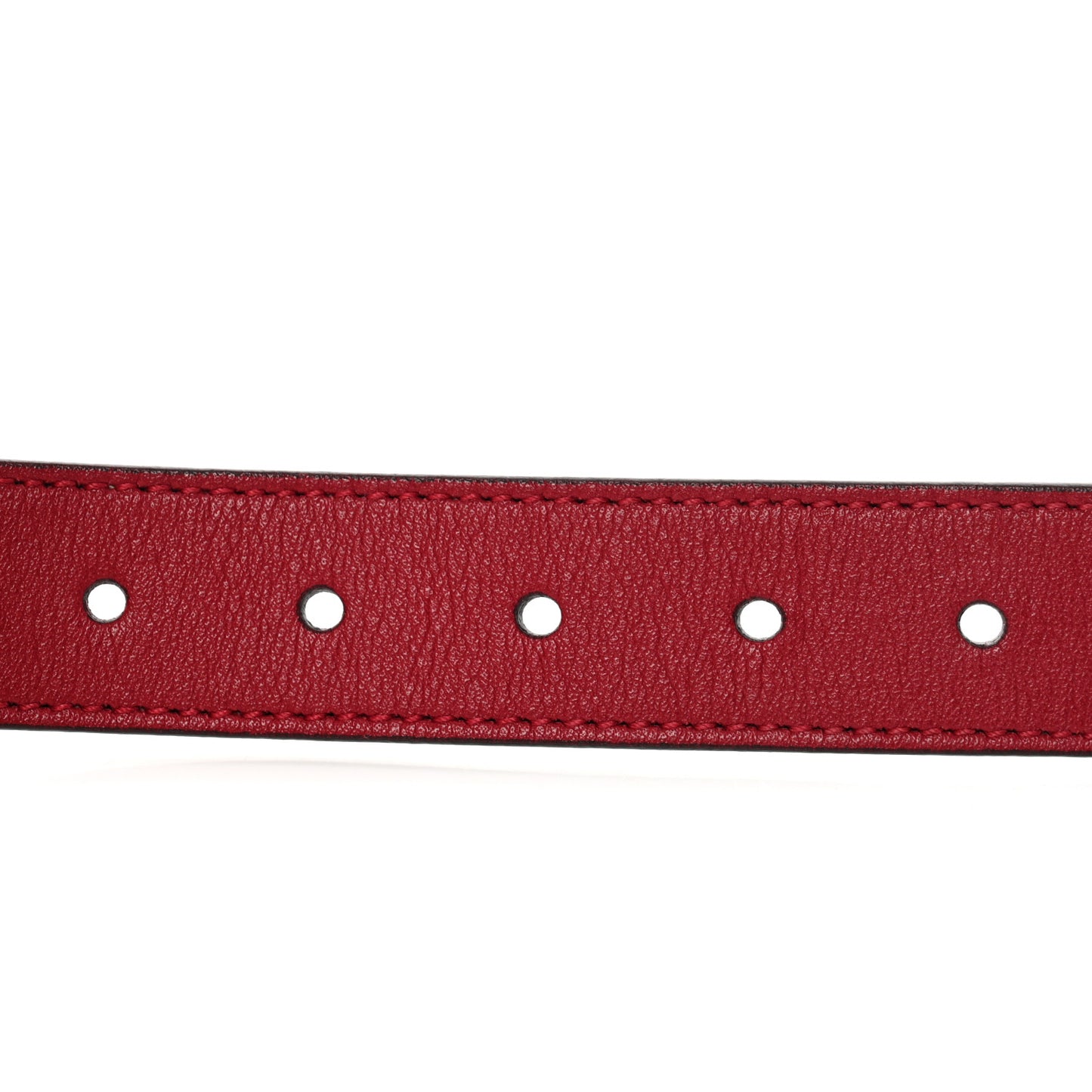 Calfskin Kids Double G 20mm Belt M Red
