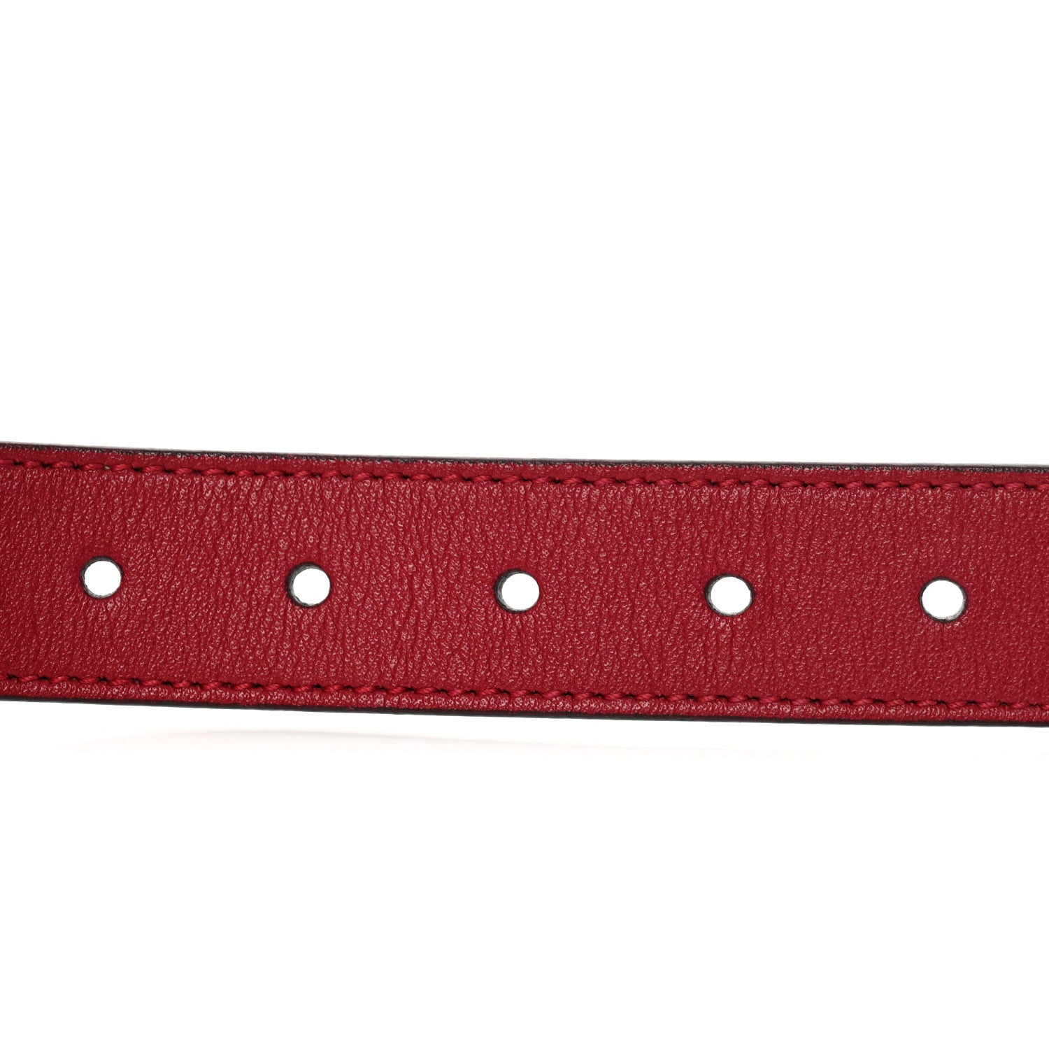Gucci Calfskin Kids Double G 20mm Belt M Red 5 of 7